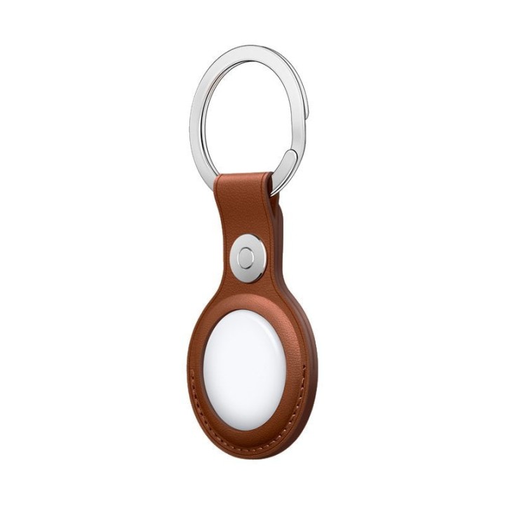 Cool Llavero Polipiel Marrón Compatible con AirTag