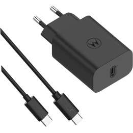 Cargador de Pared Motorola 30W USB-C Negro (SJMC302)
