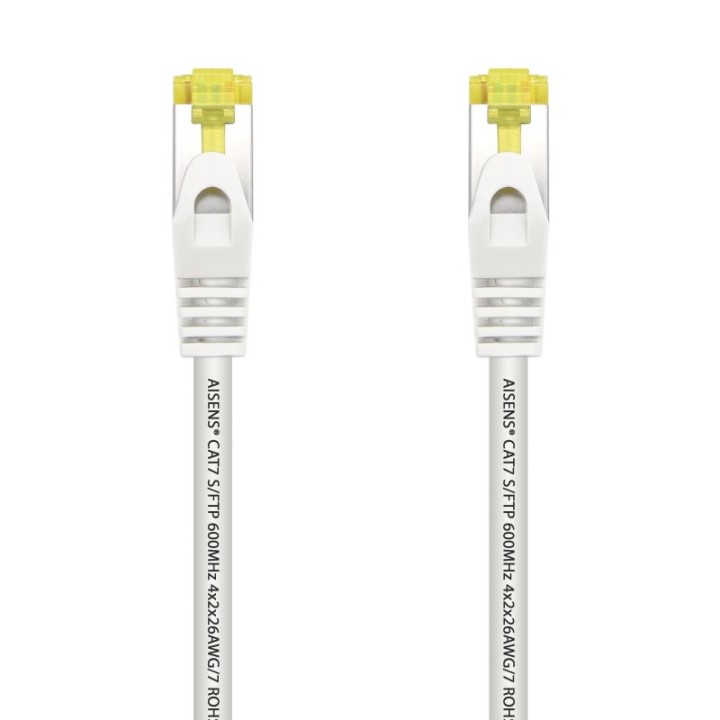 Aisens Cable de Red S/FTP RJ45 Cat.7 1m Blanco