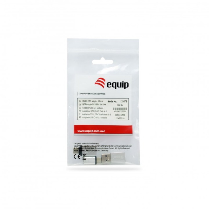 Equip Adaptador USB-C OTG Pack 3 Uds