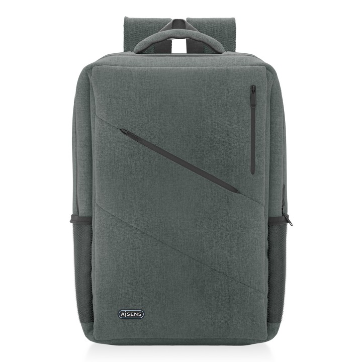 Mochila AISENS Poliéster 15.6" Gris (ASBG-BP085-GR)