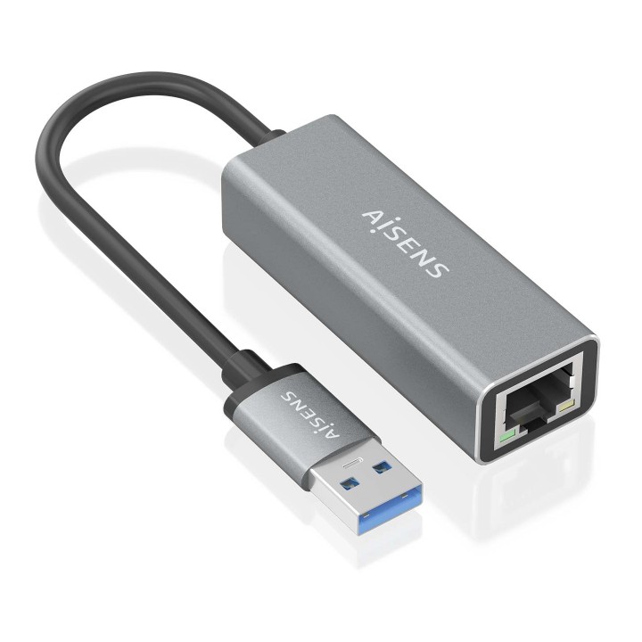 Adaptador AISENS USB 3.0 a RJ45 GbE Gris (A106-0897)