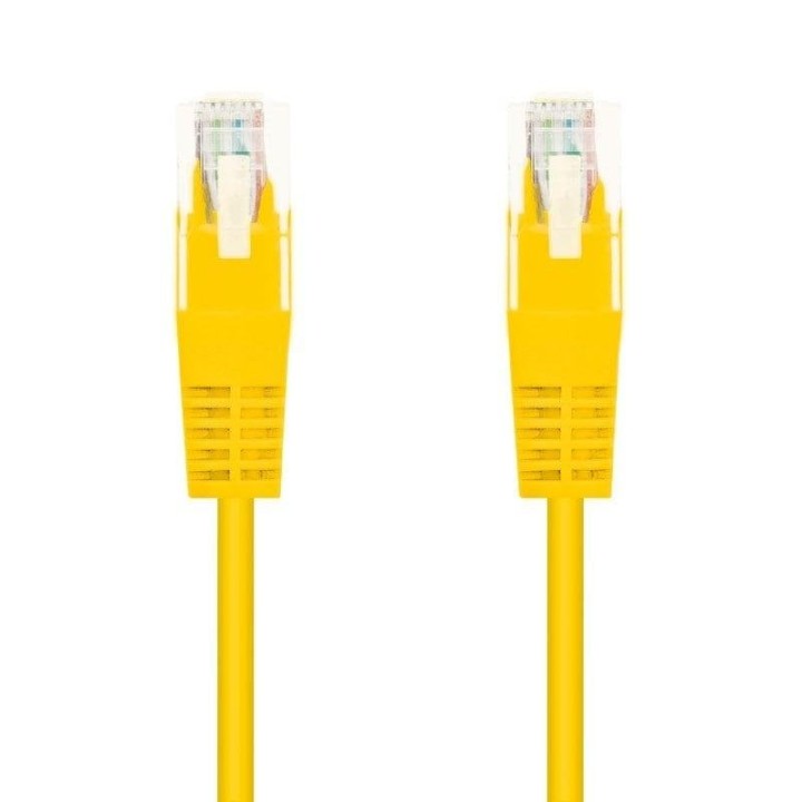 Cable de red Nanocable RJ45 Cat6 UTP 0,25 m amarillo cobre OFC