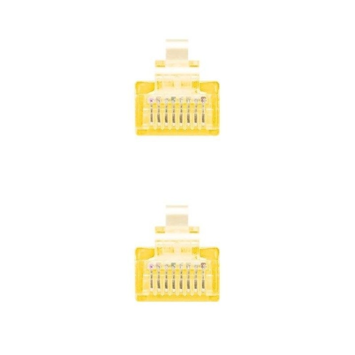 Cable de red Nanocable RJ45 Cat6 UTP 0,25 m amarillo cobre OFC