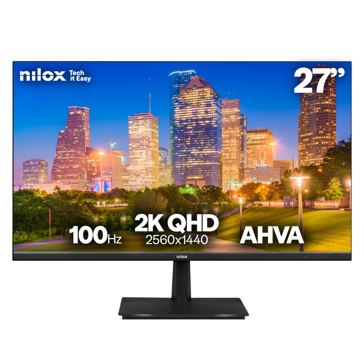 Monitor NILOX 27" AHVA 2K QHD 100Hz Negro (NXM272K012)