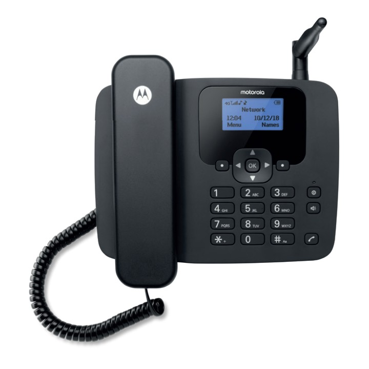 Teléfono Fijo Motorola FW410L 4G Negro(107FW410L)