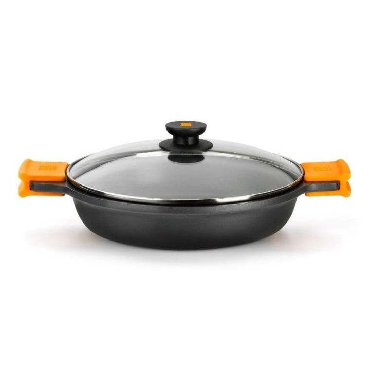Cacerola BRA Efficient Aluminio Fundido 24cm con Tapa