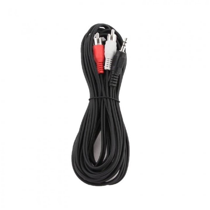 Gembird Cable de Audio Jack 3.5mm a 2x RCA Macho/Macho 5m