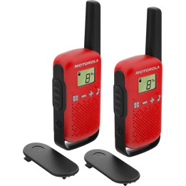 Walkie Talkie Motorola T42 Negro/Rojo (59T42REDPACK)