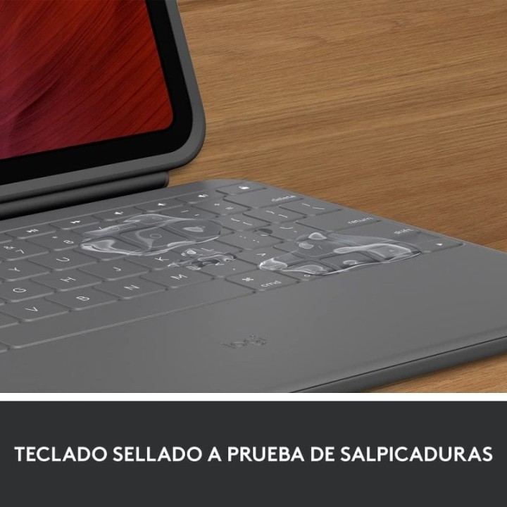 Logitech Rugged Folio Funda con Teclado Gris Oxford para iPad 10th Generación