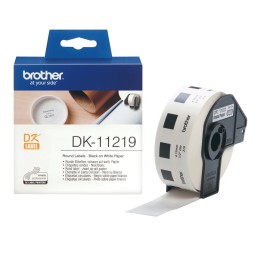 Etiquetas BROTHER circulares 12mm 1200 Unid. (DK11219)
