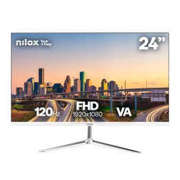 Monitor NILOX 24" VA FHD VGA HDMI Blanco(NXM24FHD1201W)