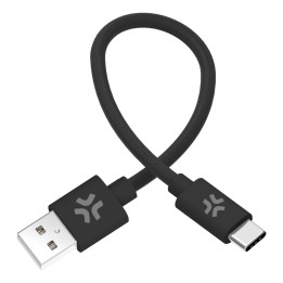 Cable CELLY USB-A a USB-C 60W 30cm (USBAUSBCCOT30BK)