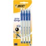 BIC BOLÍGRAFO CRISTAL GRIP TINTA AZUL BLISTER 4