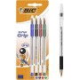 BIC BOLÍGRAFO CRISTAL GRIP 4 COLORES BLISTER 4