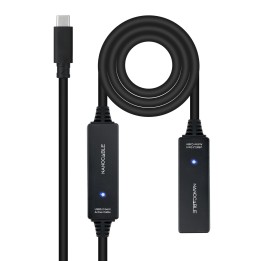 Nanocable USB-C M/H Cable 10m Negro (10.01.1312)