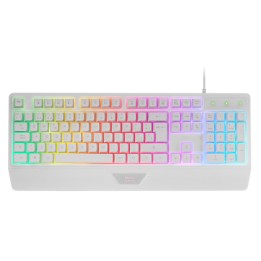 Teclado Mars Gaming FRGB Multimedia Blanco (MK124WES)