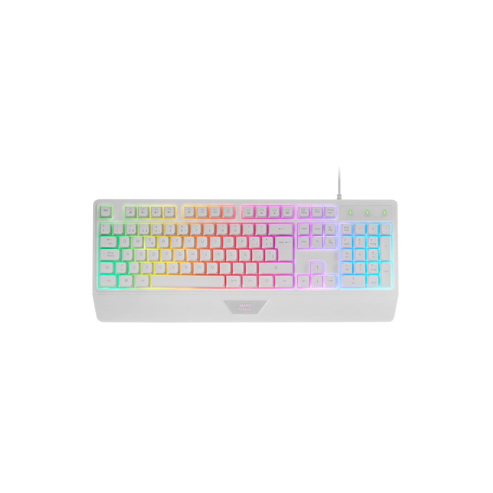 Teclado Mars Gaming FRGB Multimedia Blanco (MK124WES)