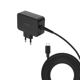 Cargador TooQ USB-C PD 45W Negro (TQLC-USBCGAN45PD)