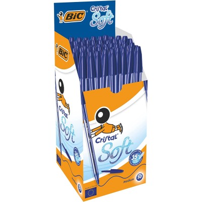 BIC BOLÍGRAFO CRISTAL SOFT AZUL PACK 50