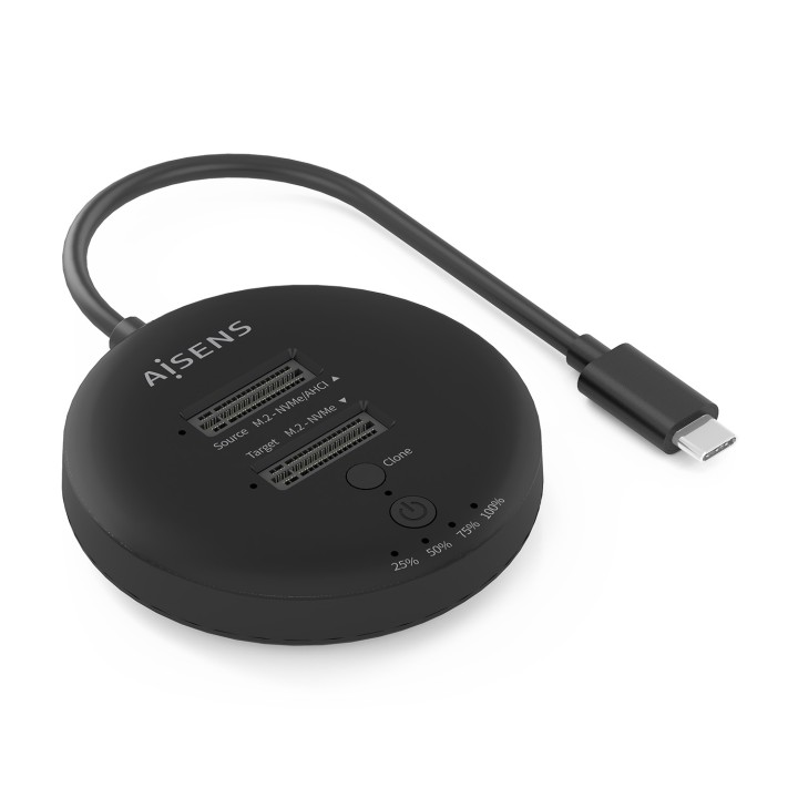 Docking AISENS USB-C a 2xSSD M.2 NVMe (ASDS-2M2N05-BK)