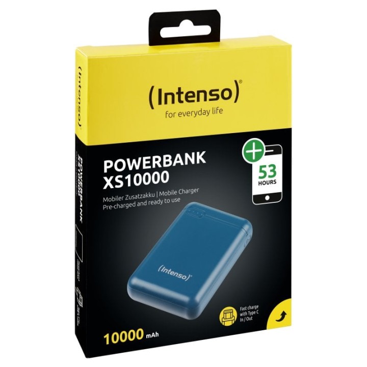 Intenso XS10000 Powerbank Batería Portátil 10000mAh USB/USB-C Petróleo