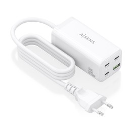 Cargador AISENS 100W 1xUSB-A 3xUSB-C (ASCH-100W4P053-W)