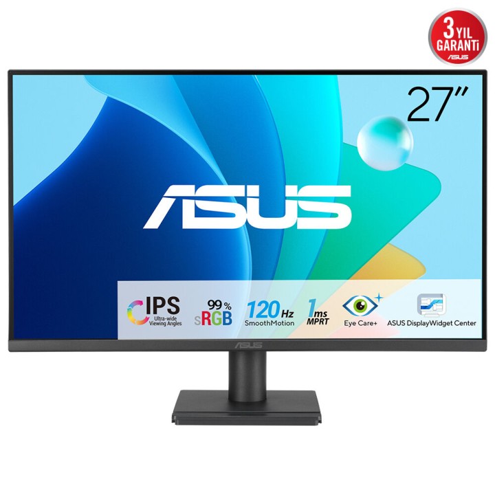 Monitor ASUS VA279HG 27" IPS FHD 120Hz VGA HDMI Negro