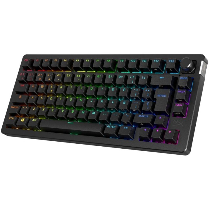 HyperX Alloy Rise 75 Teclado Gaming Inalámbrico RGB Negro