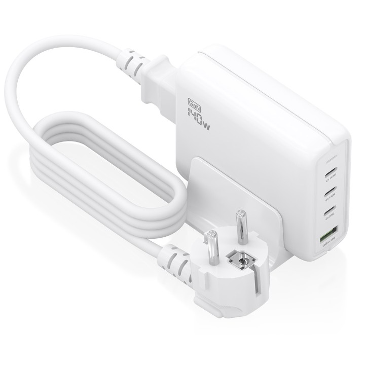 Cargador AISENS 140W 1xUSB-A 3xUSB-C (ASCH-140W4P055-W)