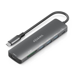 Docking AISENS 7en1 USB-C Gris (ASUC-7P025-GR)