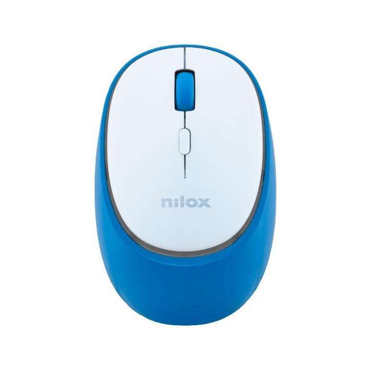 Ratón NILOX Dual-Wireless Blanco/Azul (NXMDWS103)