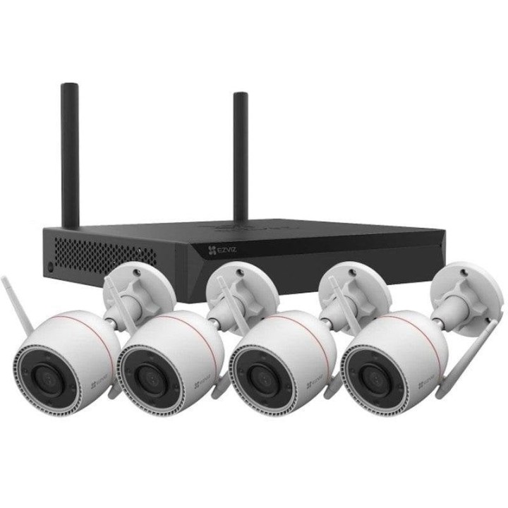 EZVIZ H3c 2K⁺ NVR Kit 4 Cámaras de Vigilancia QHD + X5S NVR