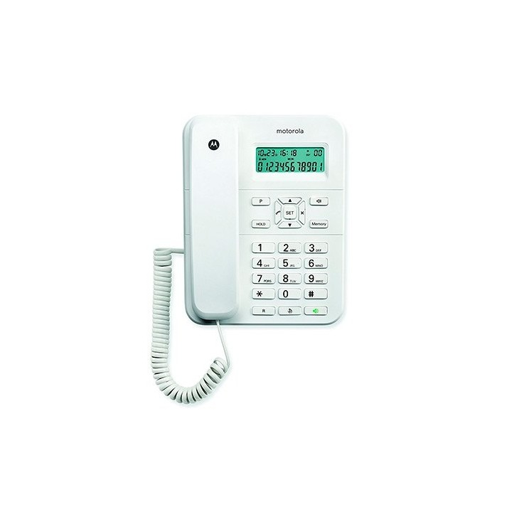 Teléfono Fijo Motorola CT202 Blanco (107CT202WHITE)