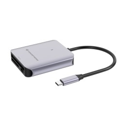 Lector Tarjetas CONCEPTRONIC USB-C 3.1 Gris (BIAN09G)