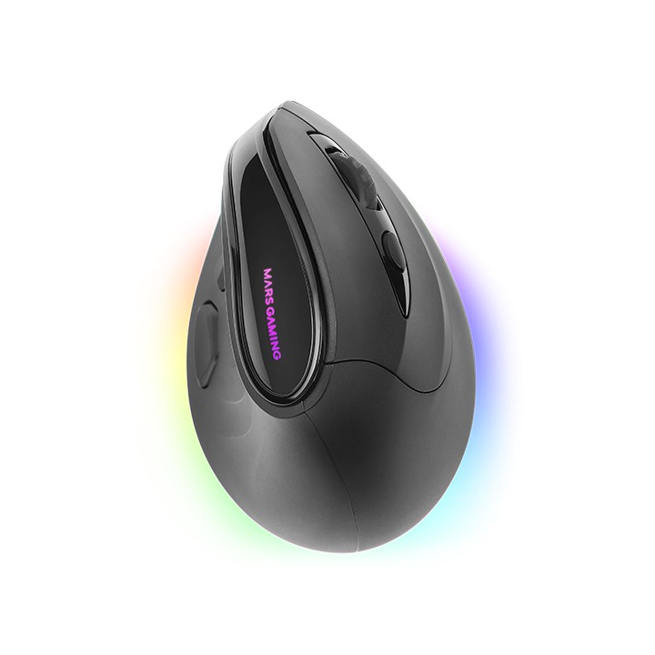 Ratón Vertical Mars Gaming RF BT 8400dpi Negro (MMSK)