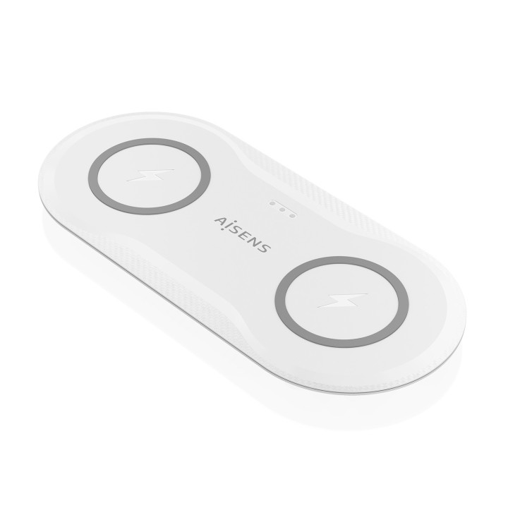 Estación Carga AISENS Qi 2en1 USB-C (ASCH-15W2WC059-W)