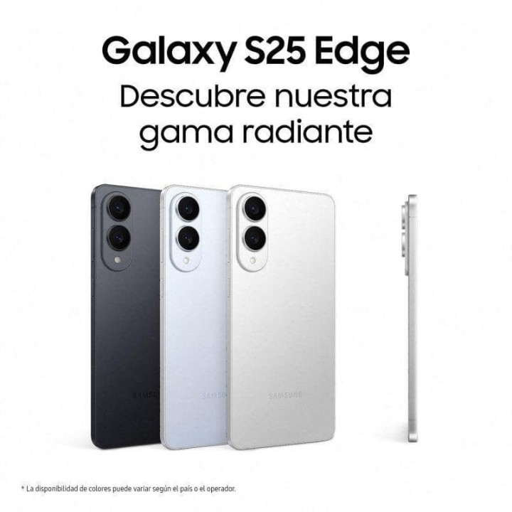 Samsung Galaxy S25 Edge 5G 12GB 512GB 6.7" Titanio Negro