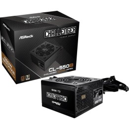 Fuente de Alimentación Asrock 550W 80 PLUS Bronze CL-550B Modular Protección Sobretensión