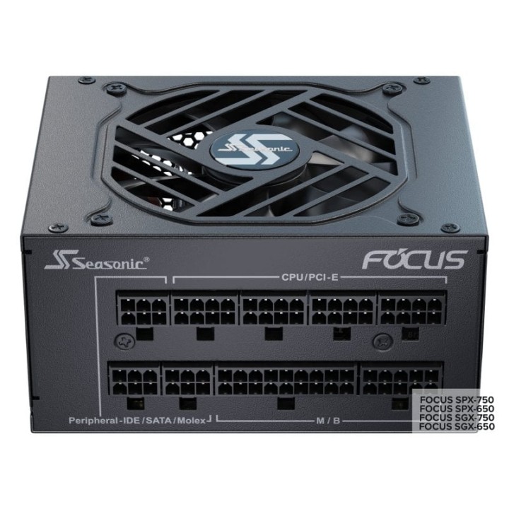 Fuente de Alimentación Seasonic 650W 80 PLUS Platinum FOCUS SPX-650 SFX Modular Adaptador SFX-ATX