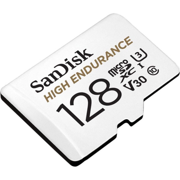 SanDisk High Endurance MicroSDHC 128GB Clase 10 U3 V30 UHS-I + Adaptador SD