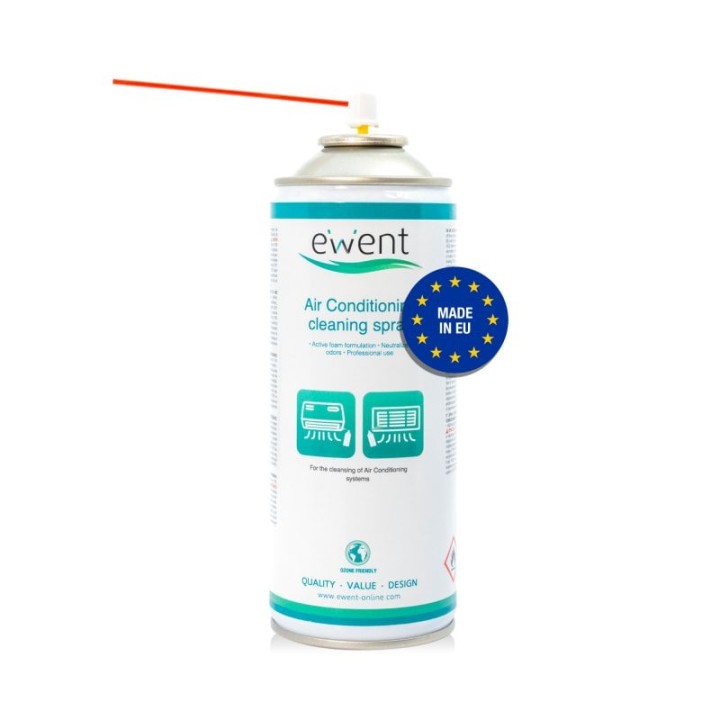 Ewent EW5619 Spray de Limpieza de Aire Acondicionado 400ml