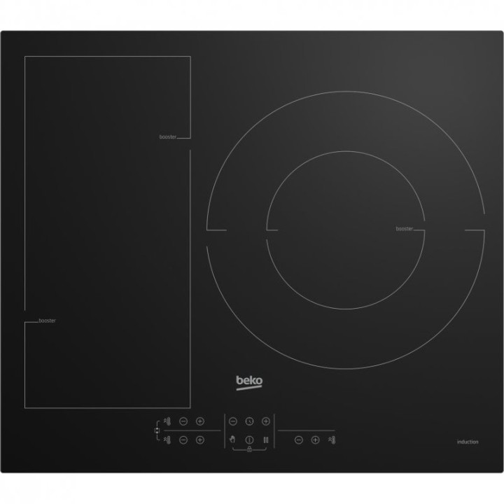 Beko HII63201FMT Placa de Inducción 3 Zonas 60cm Negra
