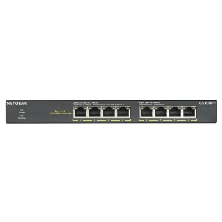 Netgear GS308PP Switch 8 Puertos Gigabit