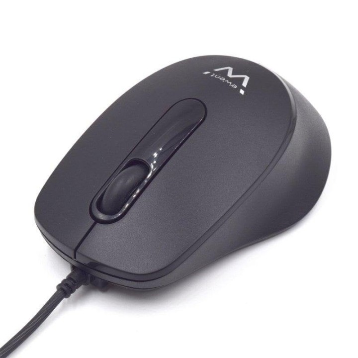 Ratón Ewent EW3159 USB 1000 DPI Ambidextro Negro Clic Silencioso