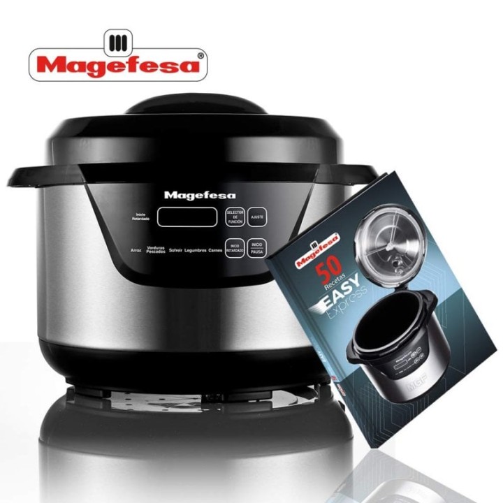 Magefesa Easy Express Olla a Presión Eléctrica Programable 2L 500W + Libro
