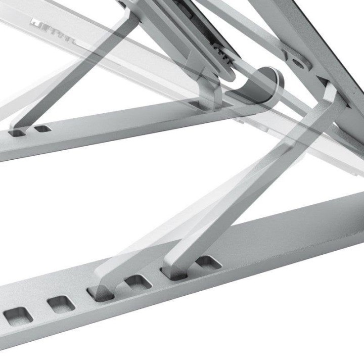 Soporte Aisens ajustable plegable para portátil hasta 15" Plata