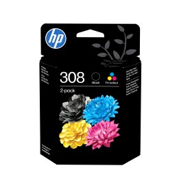 Tinta HP 308 Pack Negro/Tricolor (6L6S6UE)