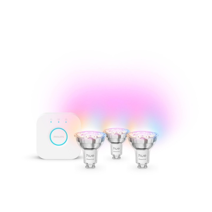Kit Iluminacion Philips Hue 3xGU10+Puente(929004235707)