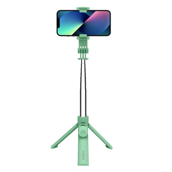 Palo Selfie CELLY Inalambrico 7" Verde (CLICKSFSTICKGN)